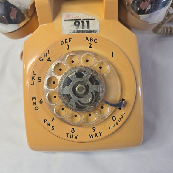 Vintage Bell System 500DM Rotary Phone Beige Silverplate Handset Cover - Picture 12 of 16